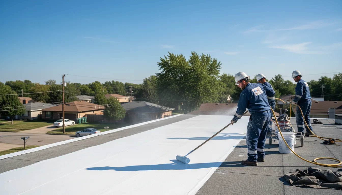Commercial roof coating in Oberlin, LA near me